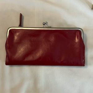 Red wallet, multi compartment